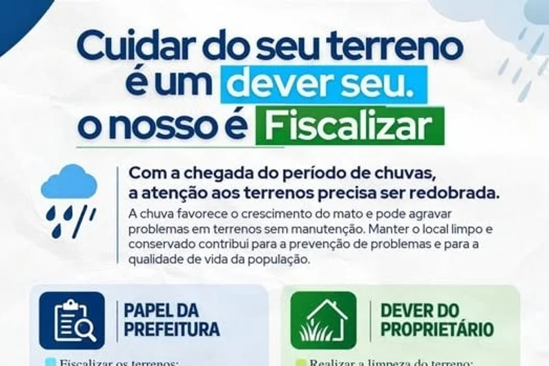 Prefeitura dá 10 dias para donos limparem terrenos em Tabapuã
